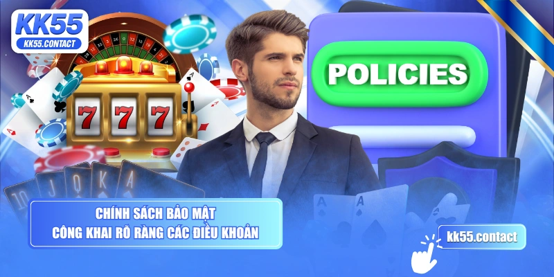 Chính sách bảo mật công khai rõ ràng các điều khoản