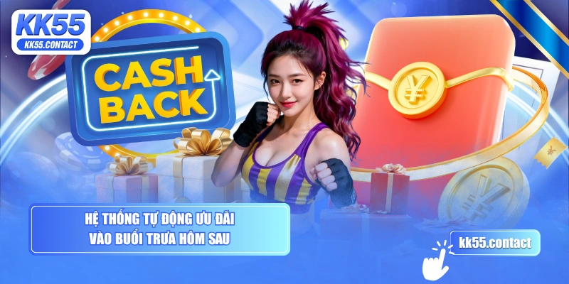 Hệ thống tự động ưu đãi vào buổi trưa hôm sau