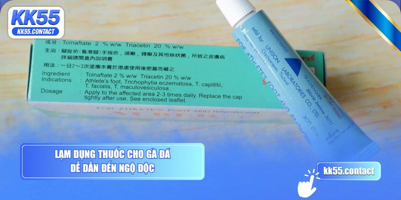 Lạm dụng thuốc cho gà đá dễ dẫn đến ngộ độc