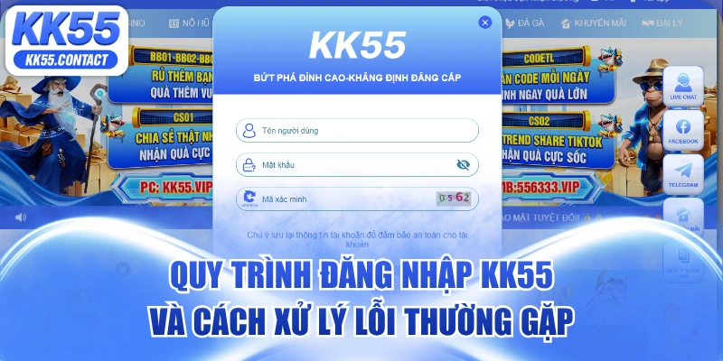 Đăng nhập KK55